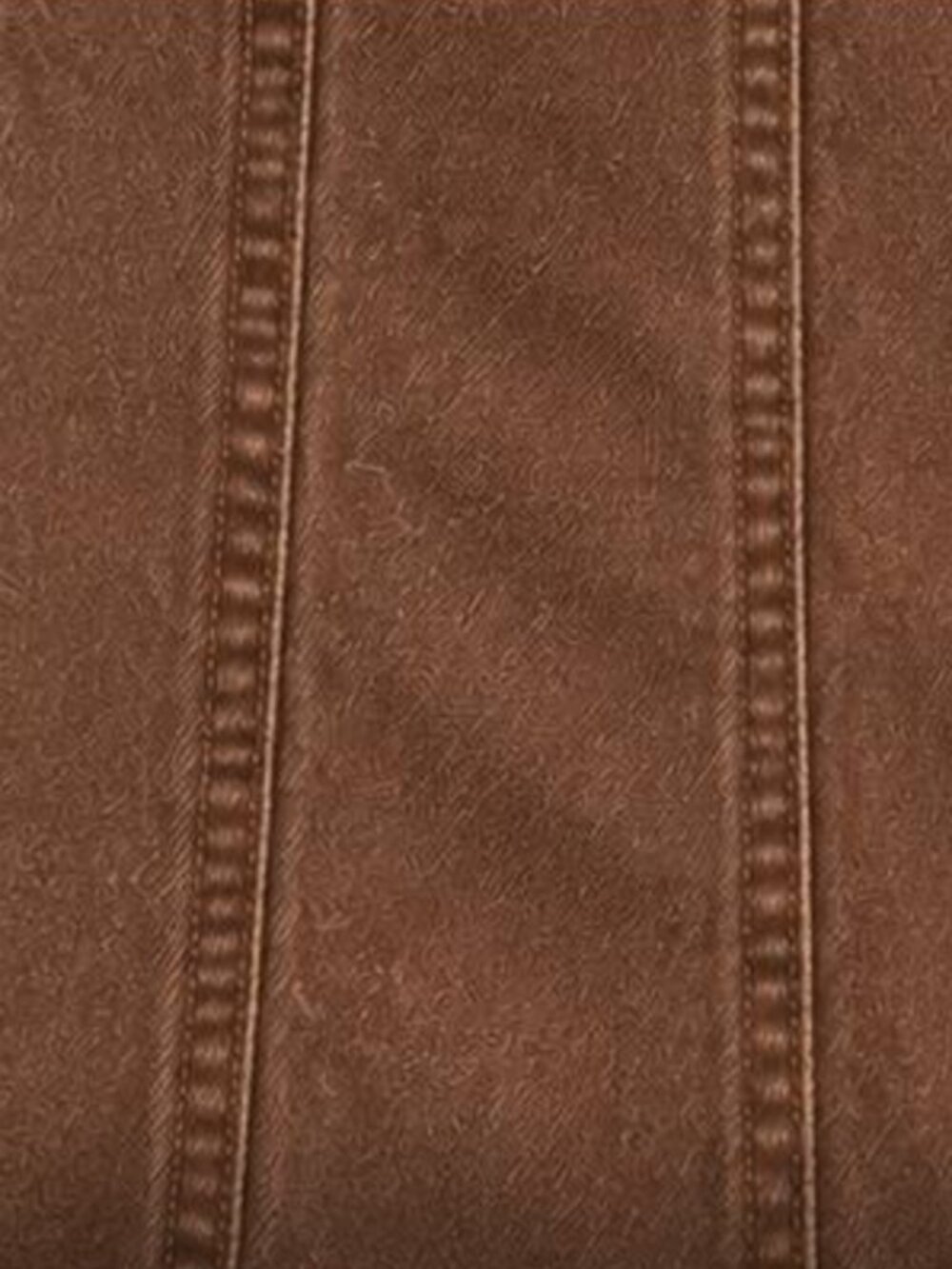 Brown denim midi dress, mocha fit and flare dress side Pockets - Picture 5 of 8